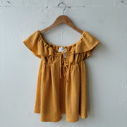 SIZE XS | Yellow Tie Top