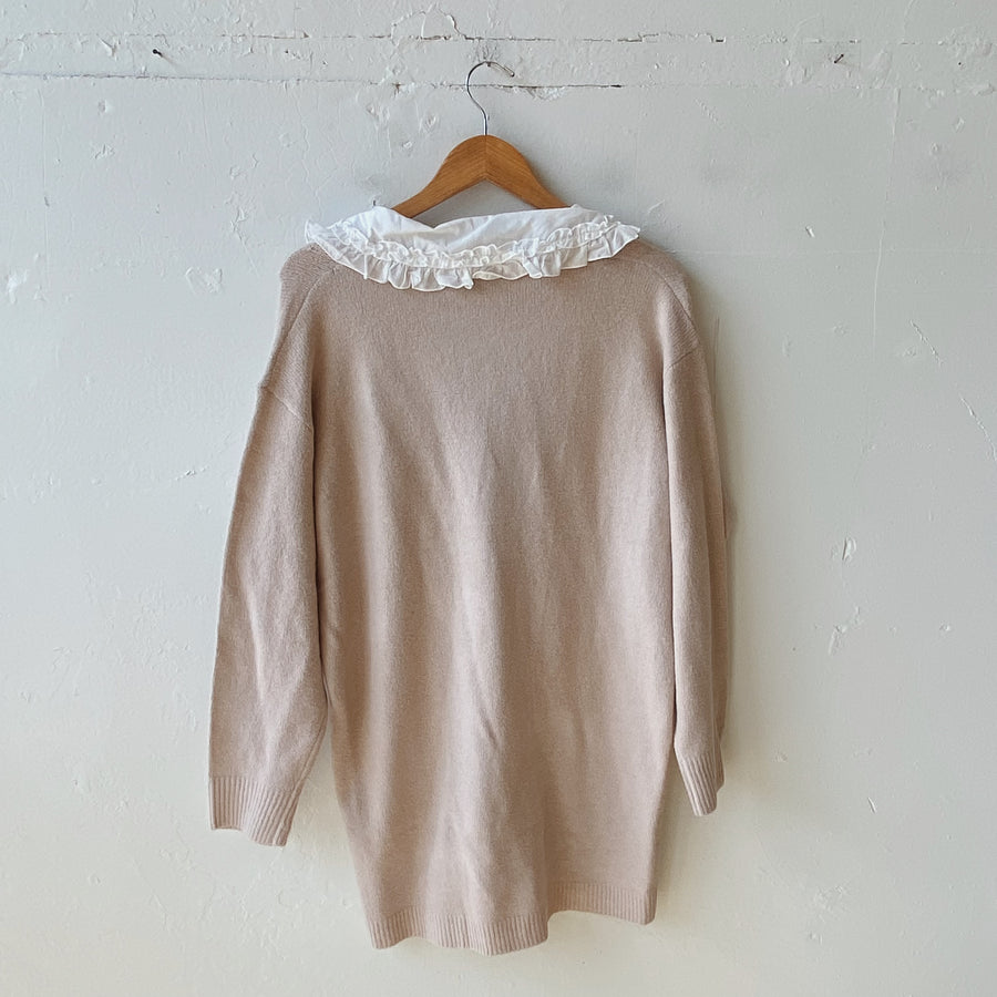 Size M | Ruffle Collar Sweater