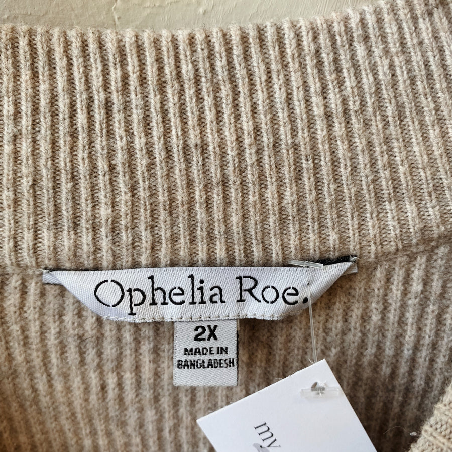 Size 2X | Neutral Sweater