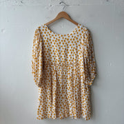 SIZE L | Yellow Floral Dress