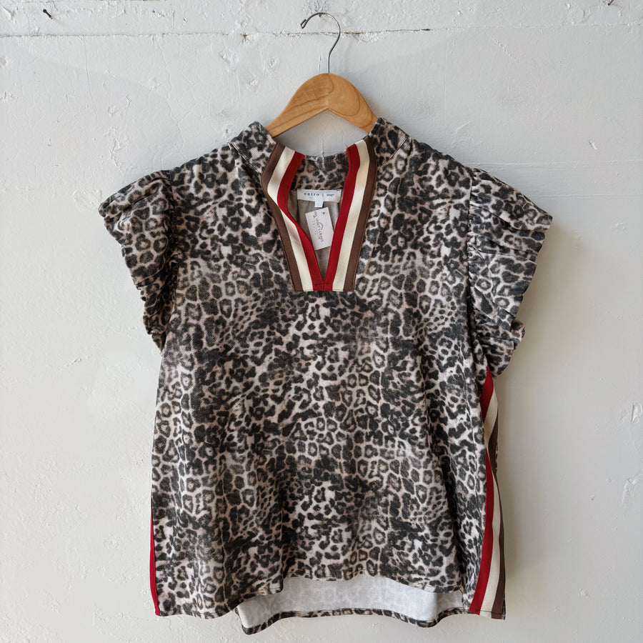 SIZE L | Animal Print Top