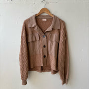 SIZE M | Cropped Neutral Shacket