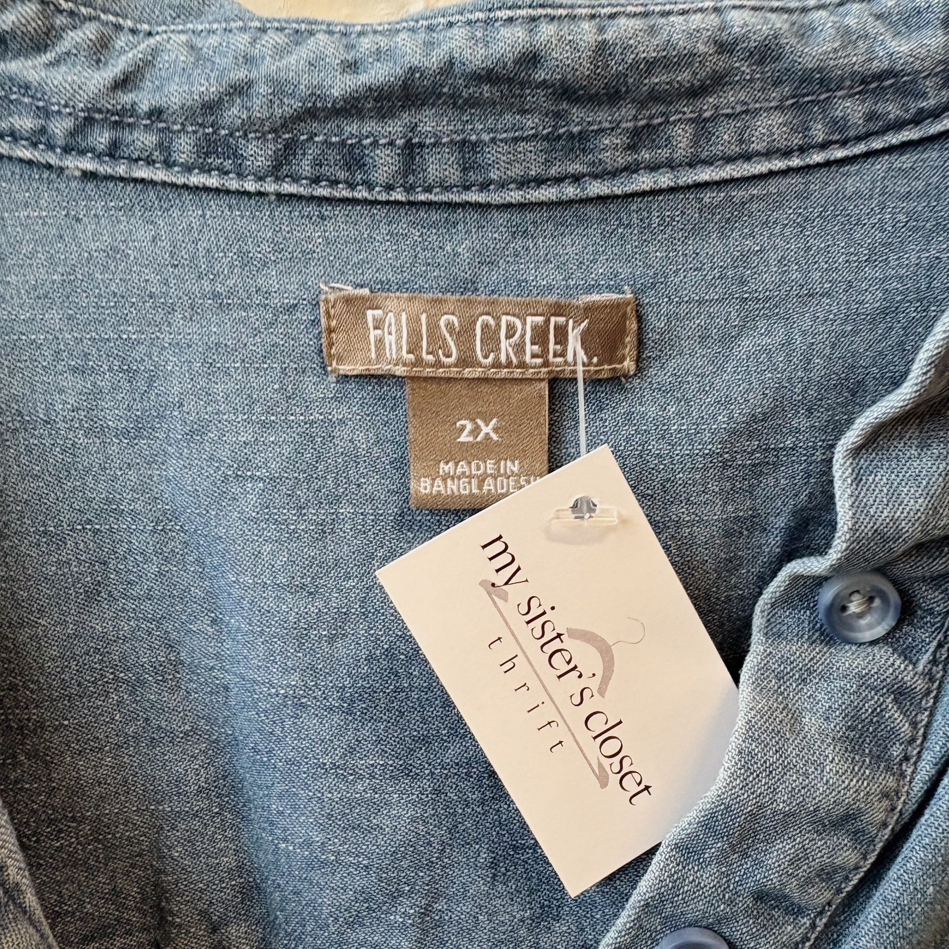 SIZE 2X | Light Denim Dress