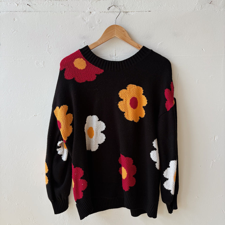Size XL | Flower Sweater