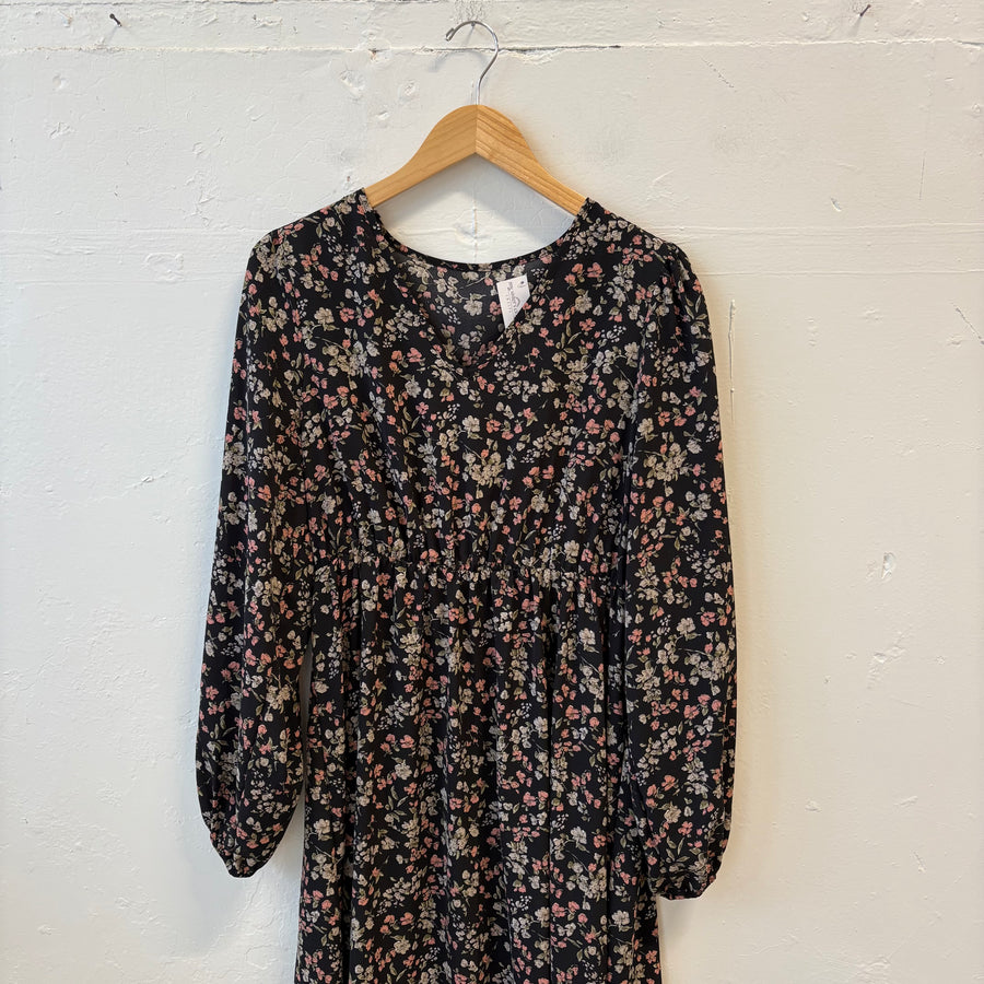 SIZE L | Floral Long Dress