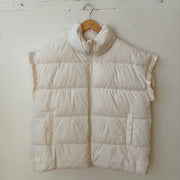 SIZE XL | White Puffer Vest