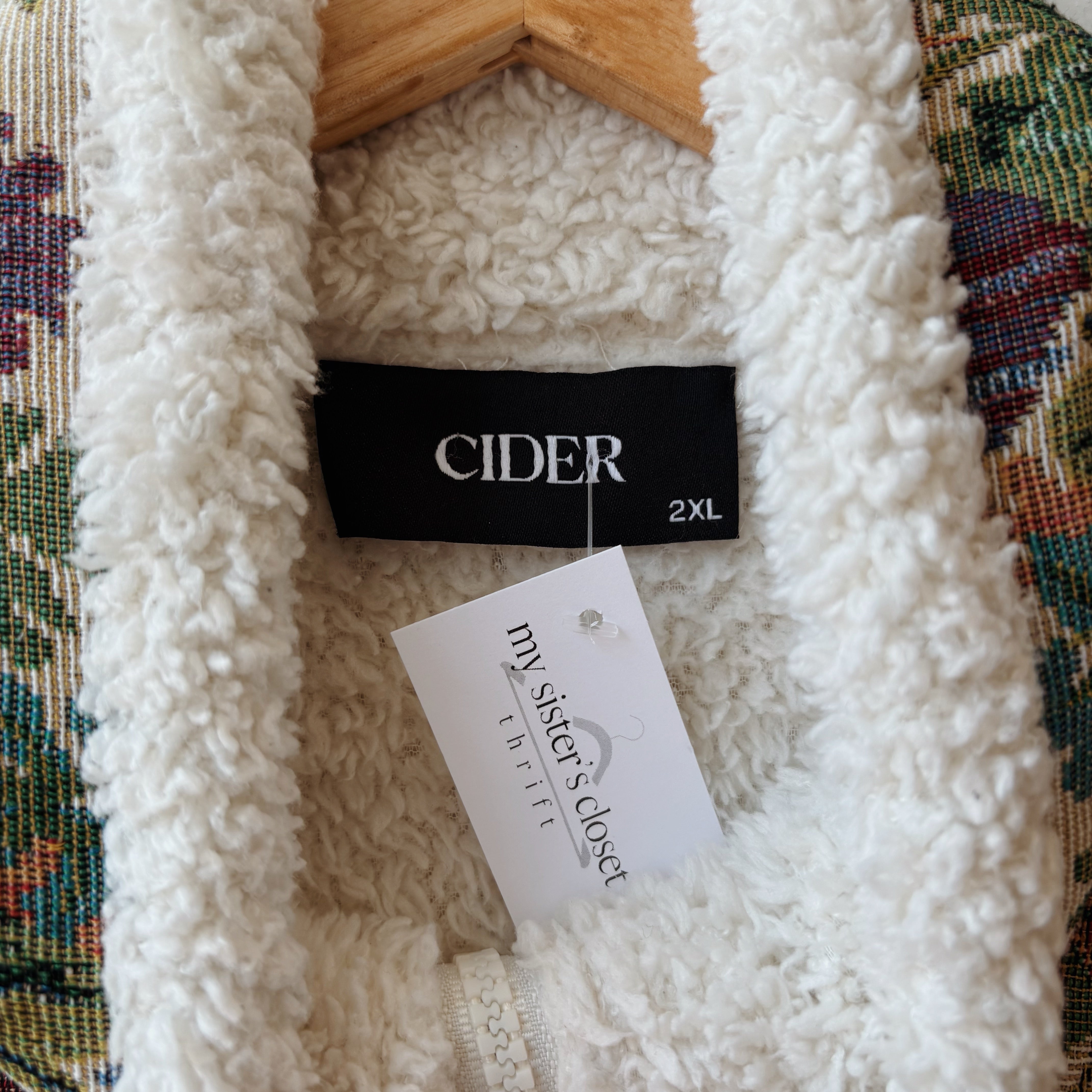 SIZE XXL | Detailed Sherpa Quarter Zip