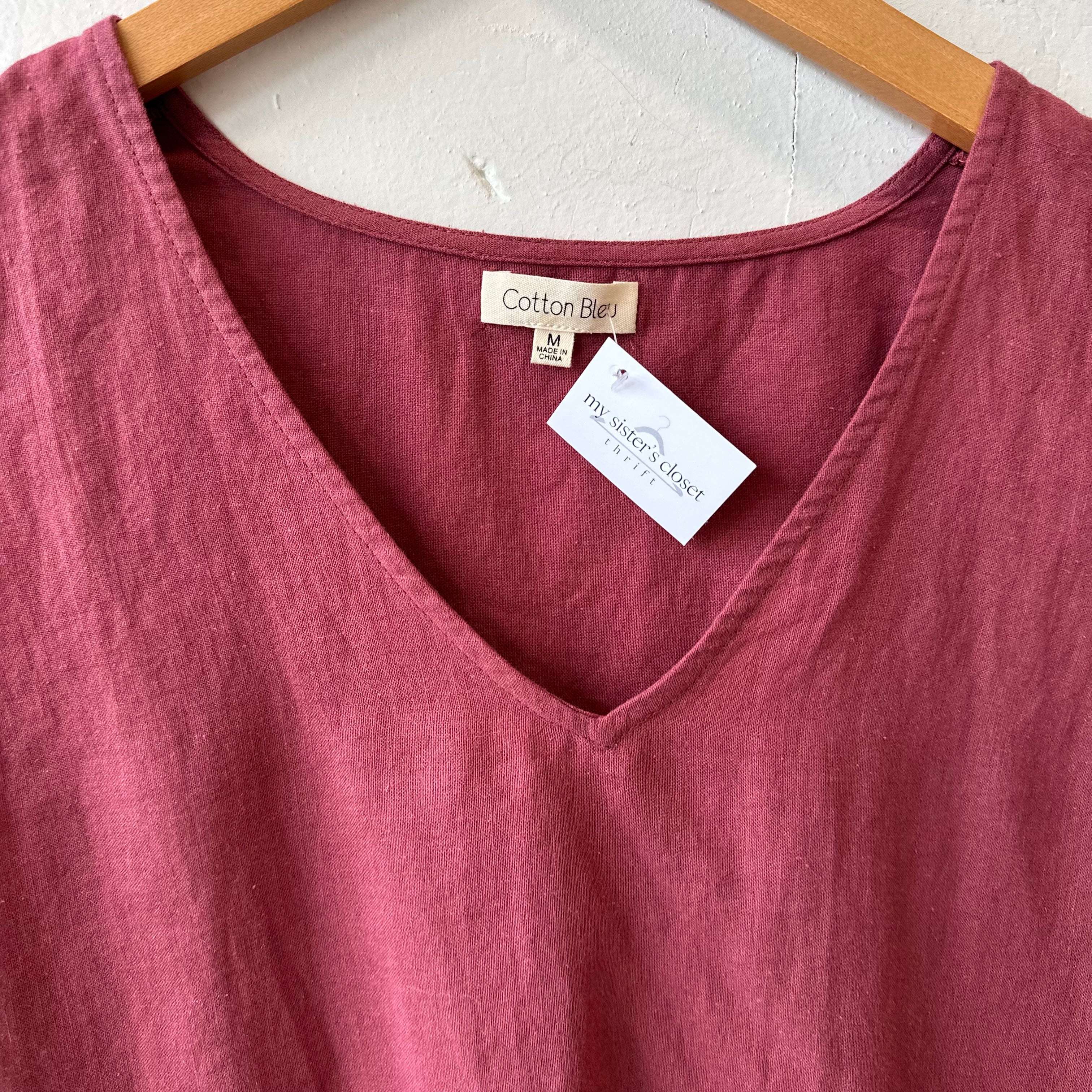 SIZE M | Mauve Linen Tank