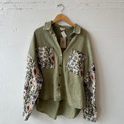 SIZE L | Green Floral Jacket
