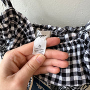 SIZE SMALL | B&W Gingham Jumpsuit