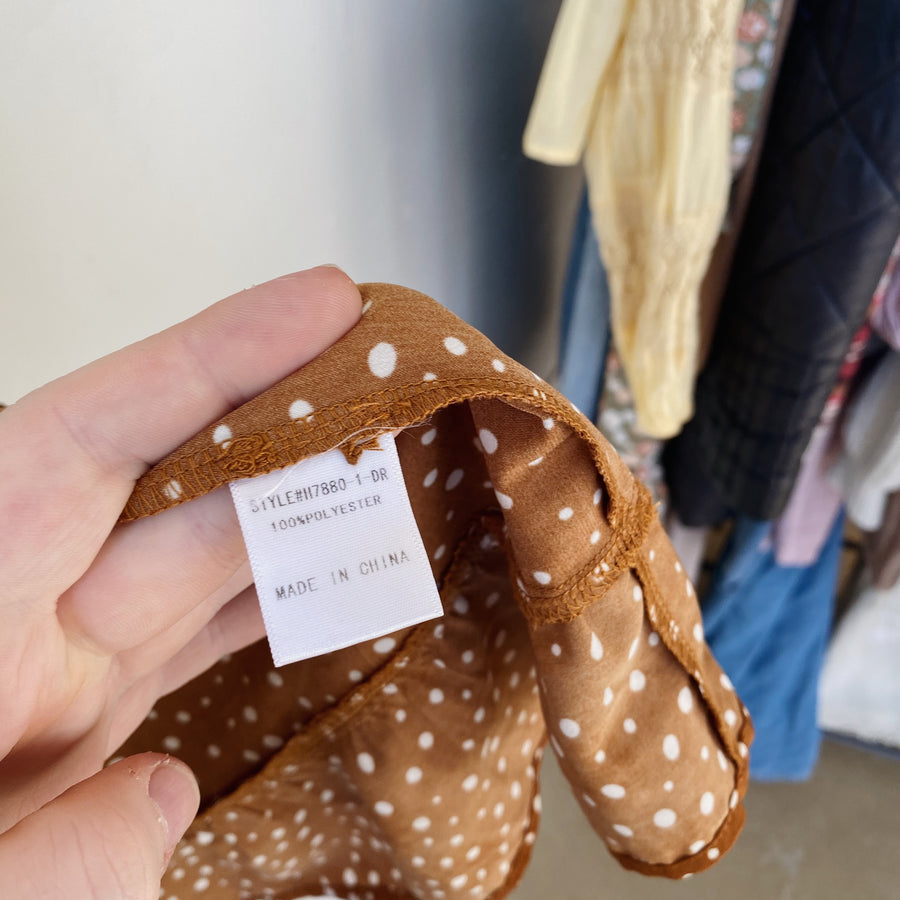 SIZE L | Polka Dot Blouse