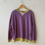Size XL | Striped Crewneck