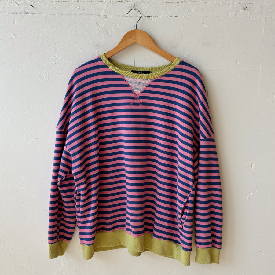 Size XL | Striped Crewneck