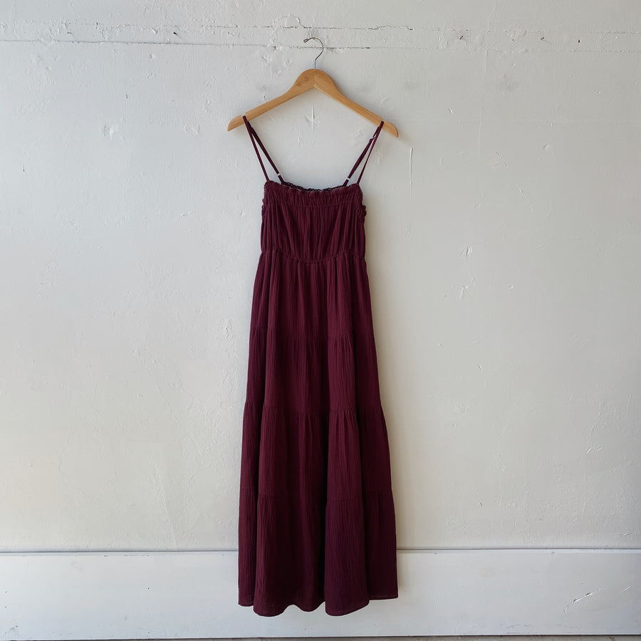 Size M | Maroon Maxi Dress