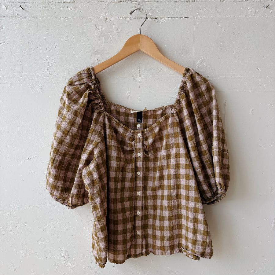SIZE XXL | Plaid Top