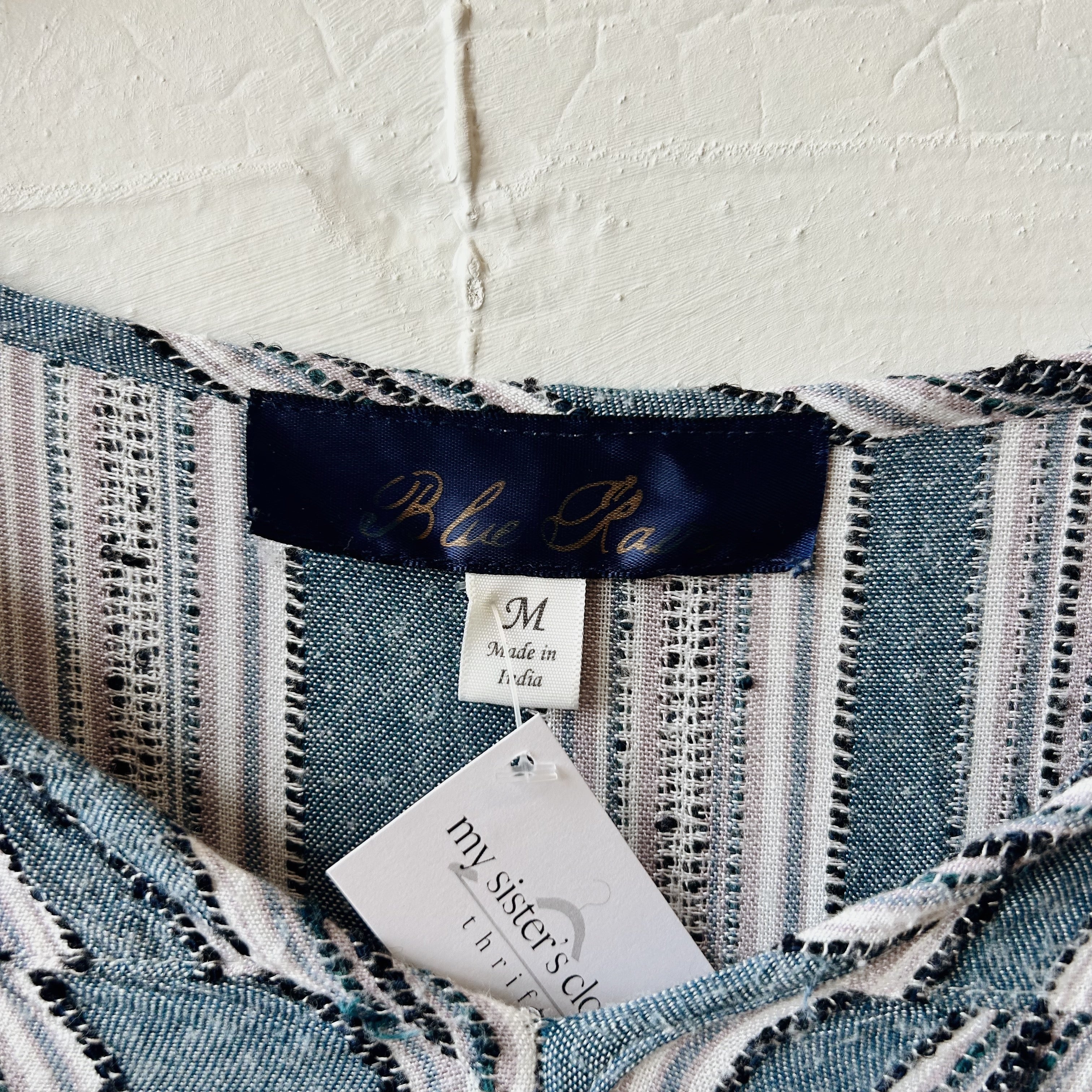 SIZE M | Blue Striped Top