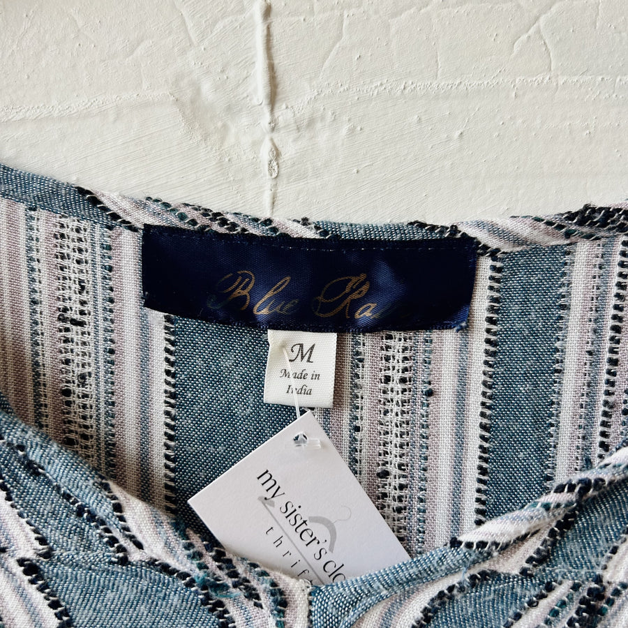 SIZE M | Blue Striped Top
