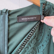 SIZE XXL | Green Lace Dress