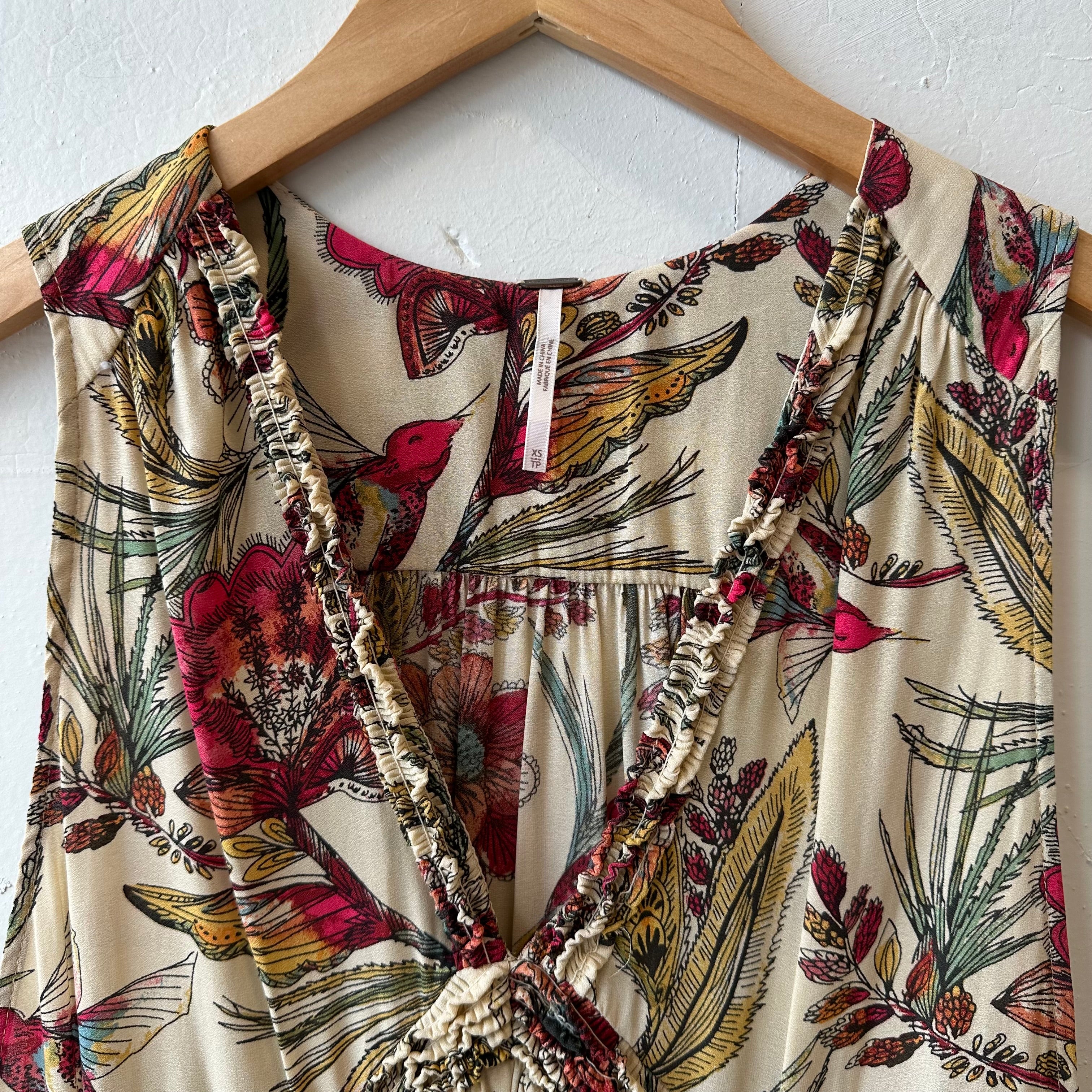 SIZE XS | Free People Floral Tank