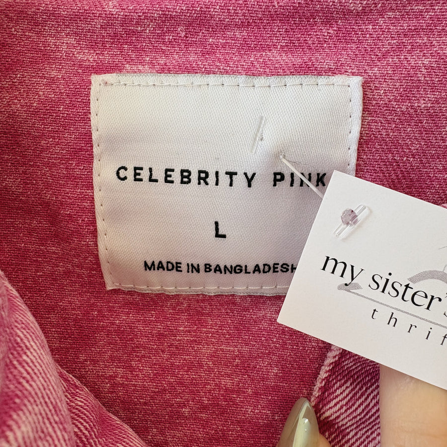 SIZE L | Pink Denim Jacket
