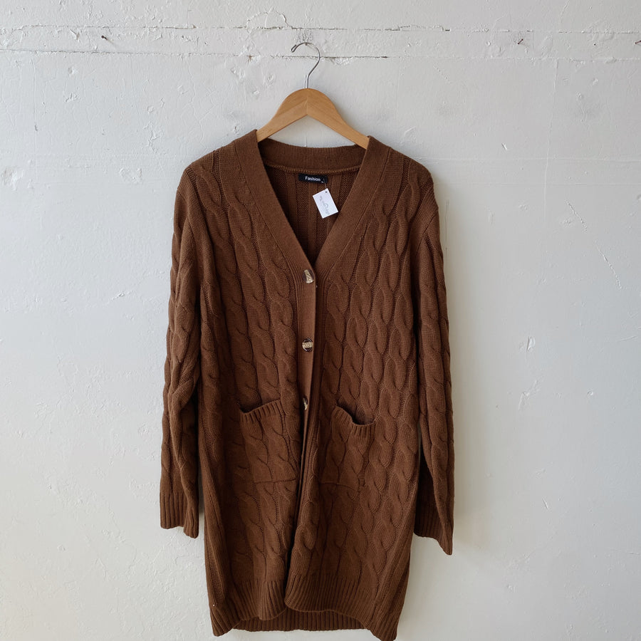 Size XL | Brown Cardigan