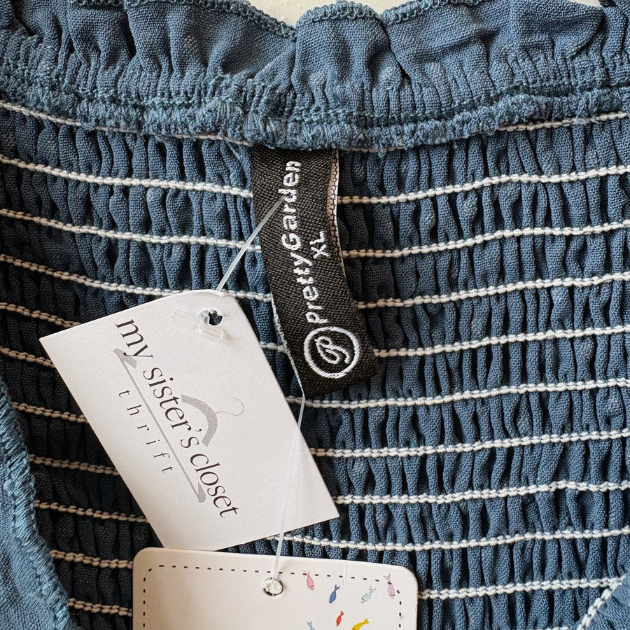 SIZE XL | Blue Tiered Dress