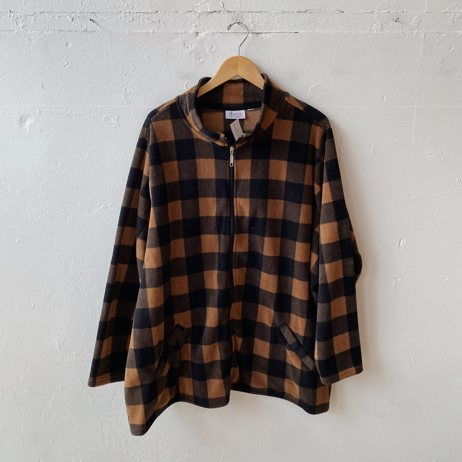 SIZE 2XL| Brown Fleece Jacket