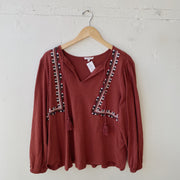 SIZE 2XL | Red Blouse