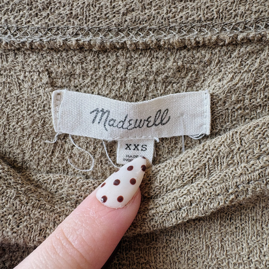 SIZE XXS | Madewell Green Top