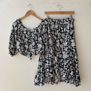 SIZE L | Floral Skirt Set