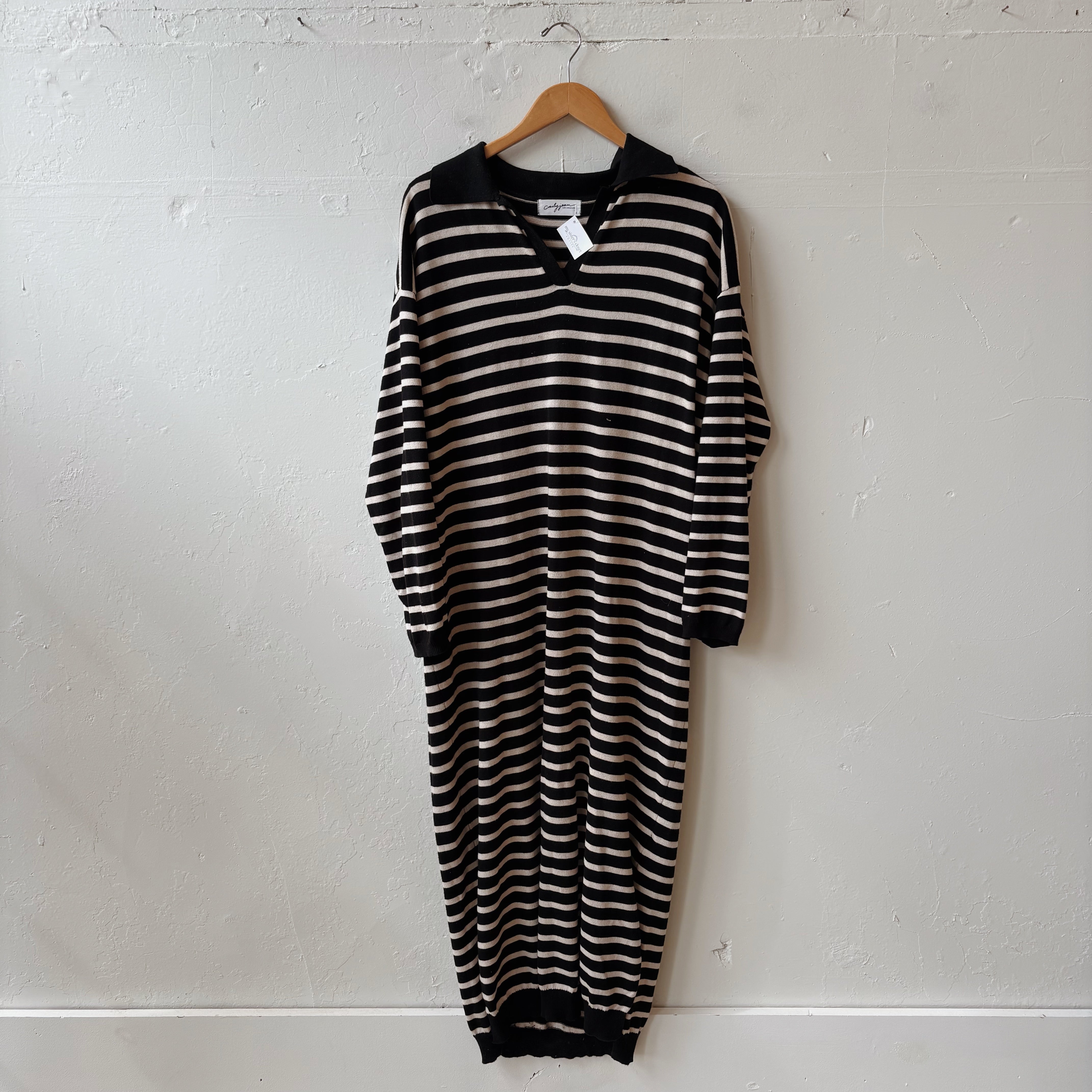 SIZE S | Striped Collared Dress