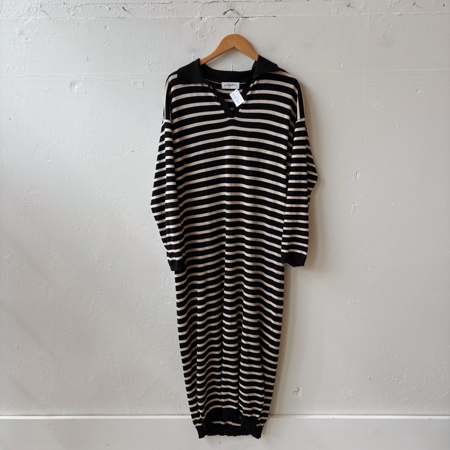SIZE S | Striped Collared Dress