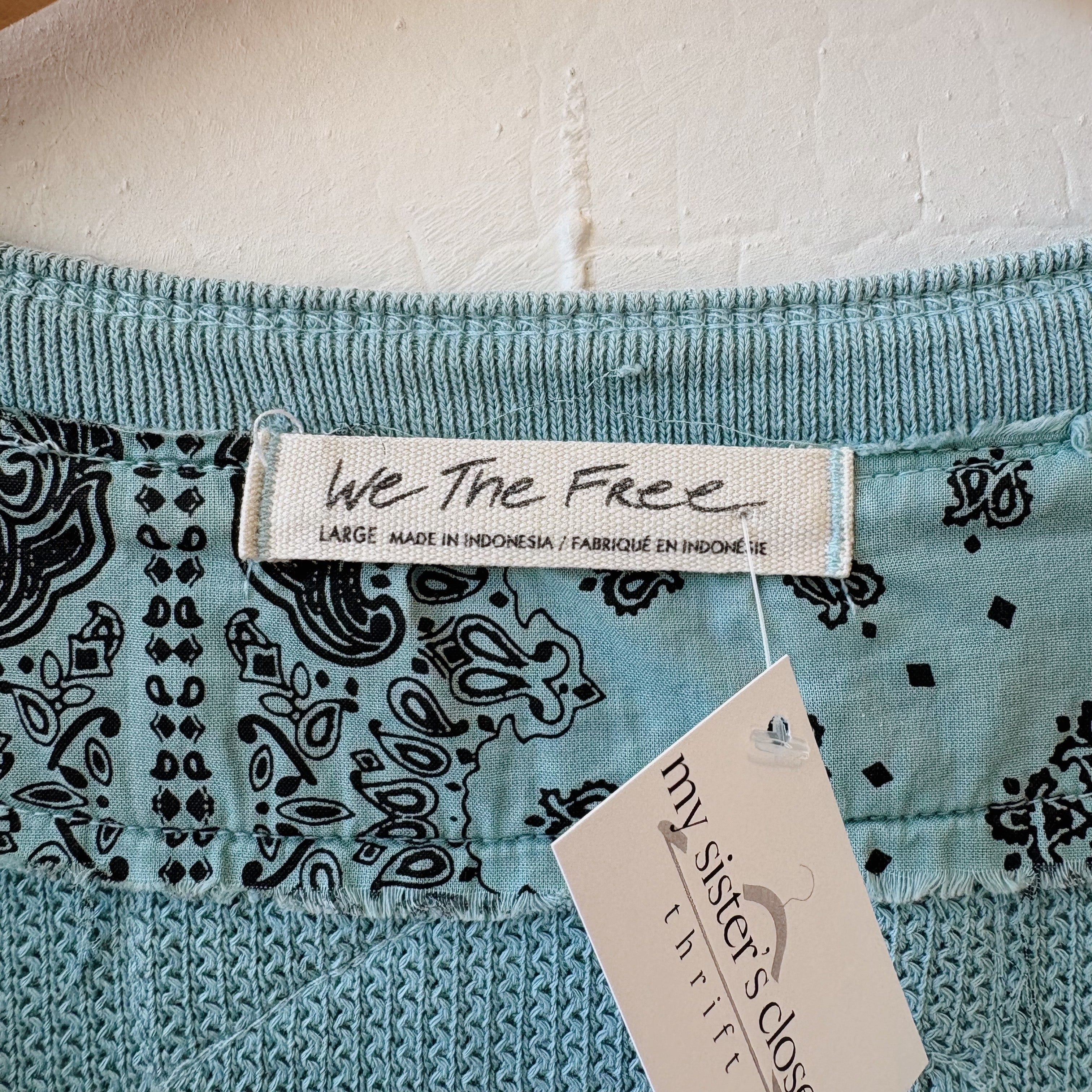 SIZE L | Free People Blue Top