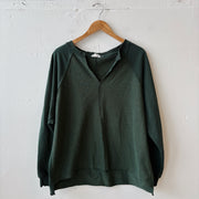 SIZE XL | Green Textured Top