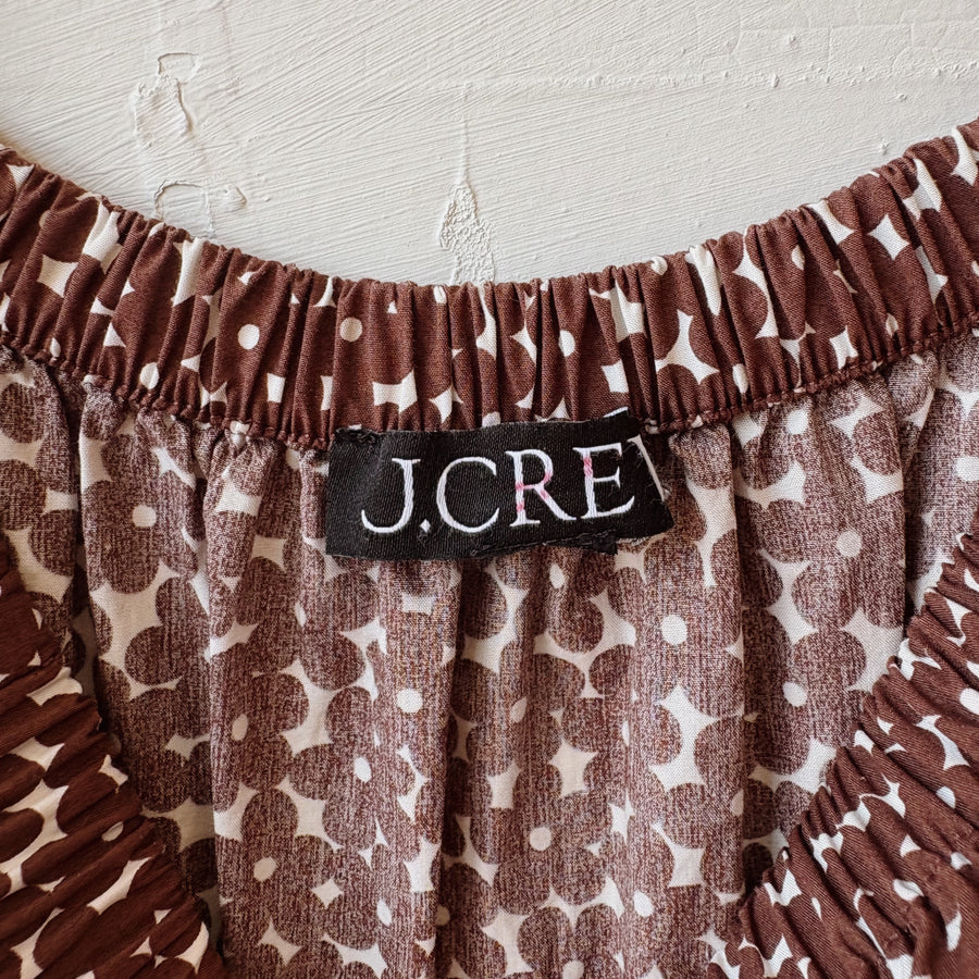 SIZE S | Brown Floral Dress