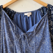 SIZE L | Blue Patterned Dress