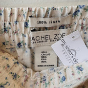 SIZE L | Linen Floral Skirt