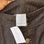 SIZE 18 | Black Denim Skirt