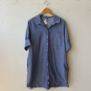 SIZE XL | Striped Button Up