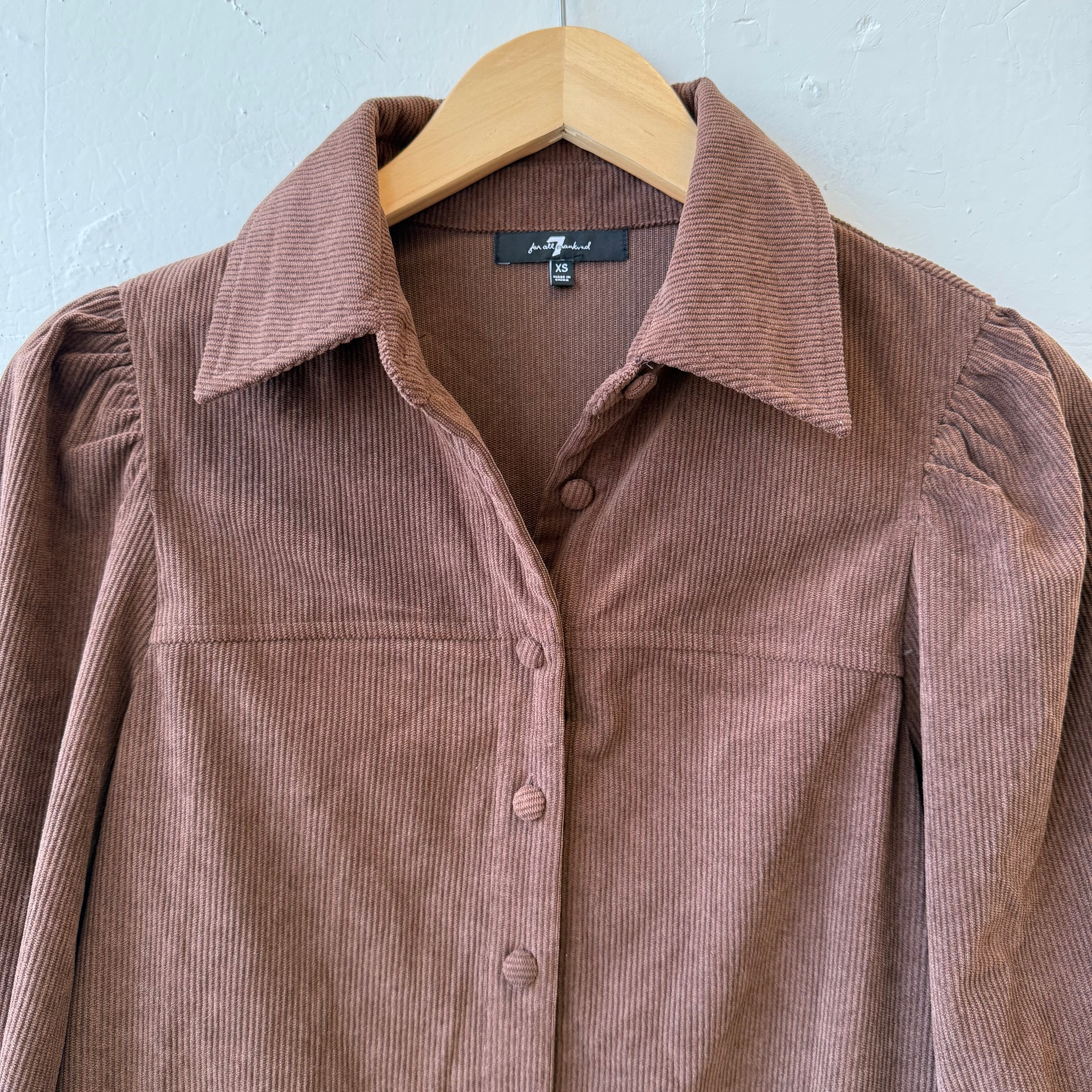 SIZE XS | Brown Corduroy Dress