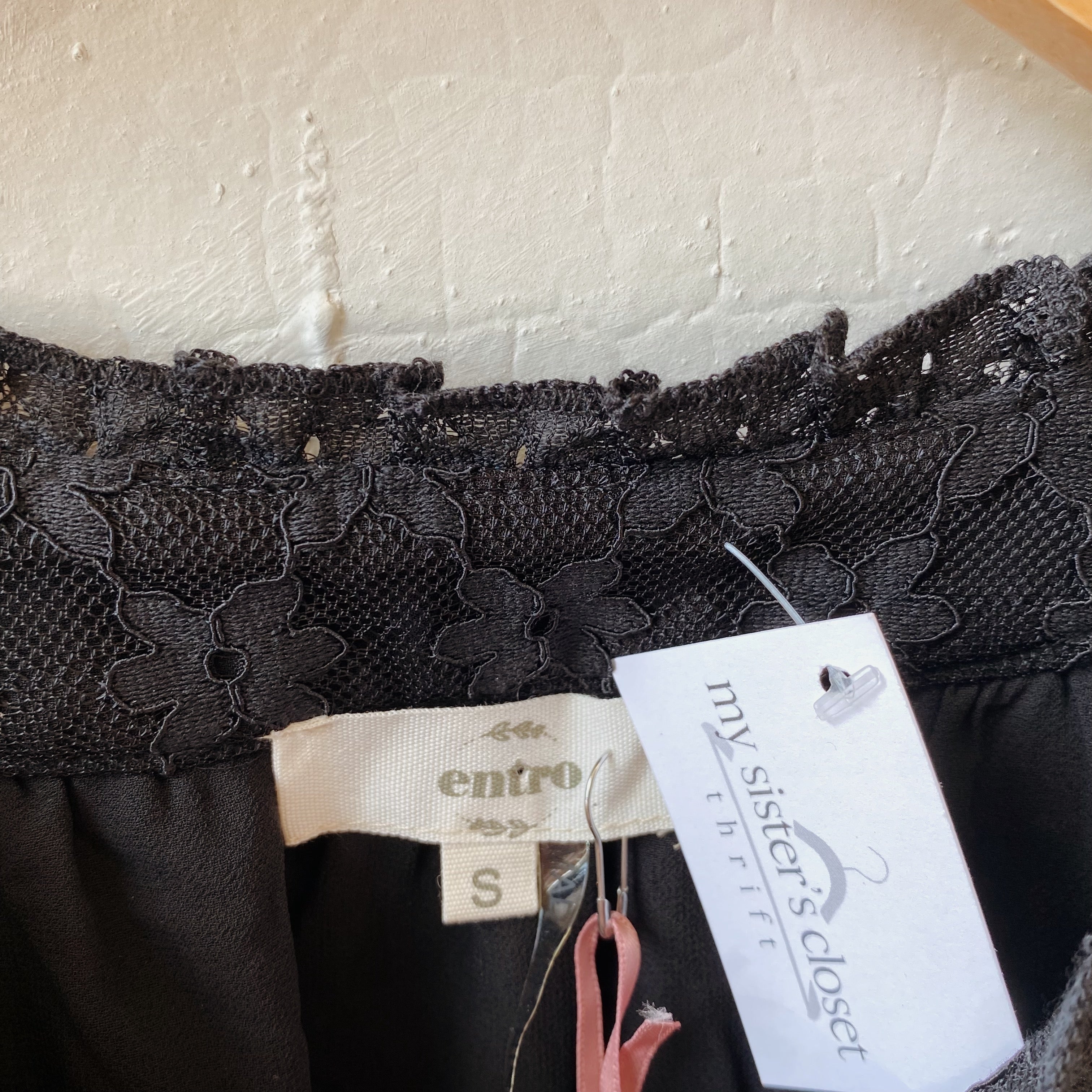 Size S | Black Lace Top