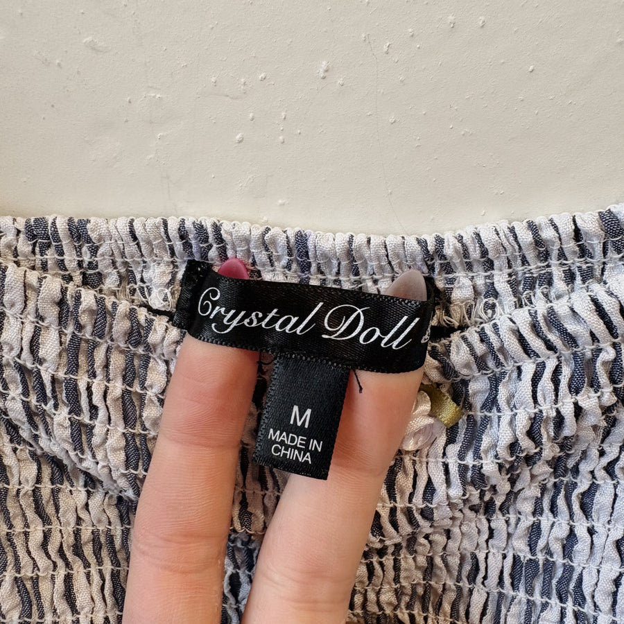 SIZE M | Blue Striped Dress