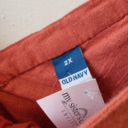 SIZE 2X | Orange Blouse