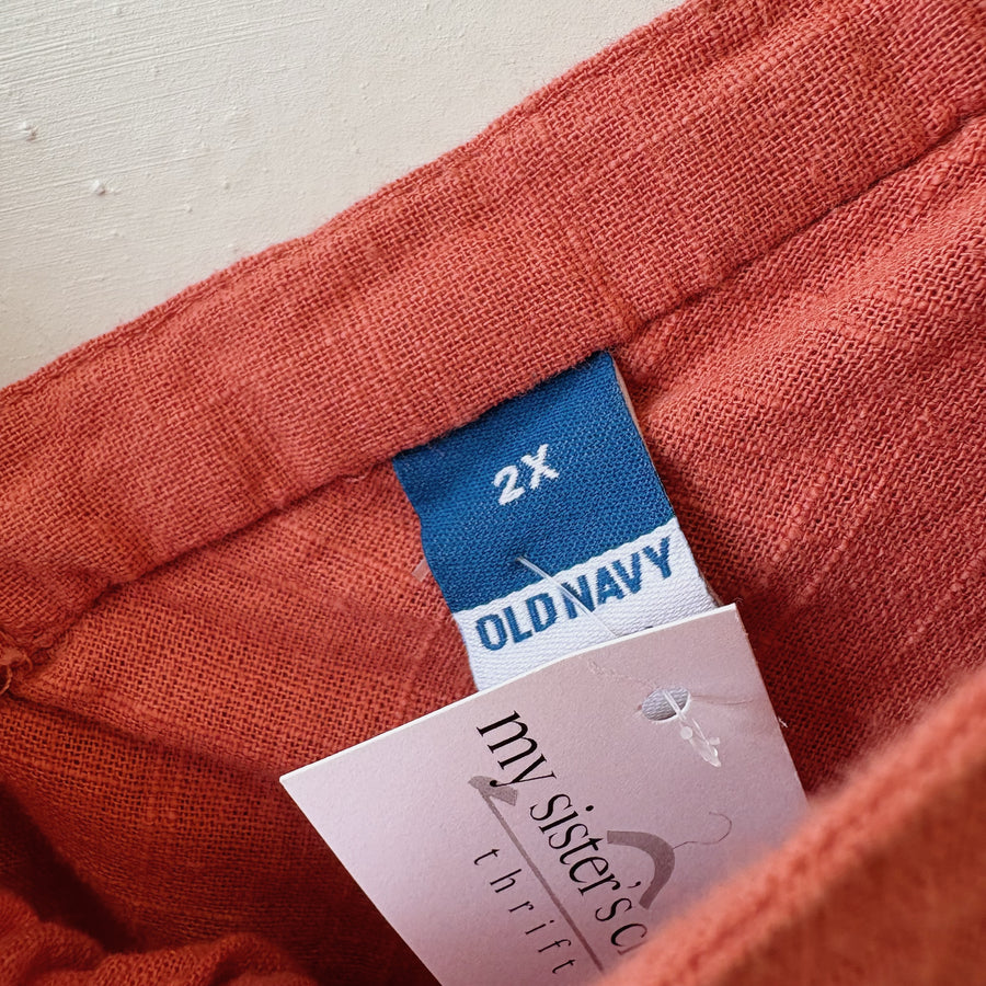 SIZE 2X | Orange Blouse