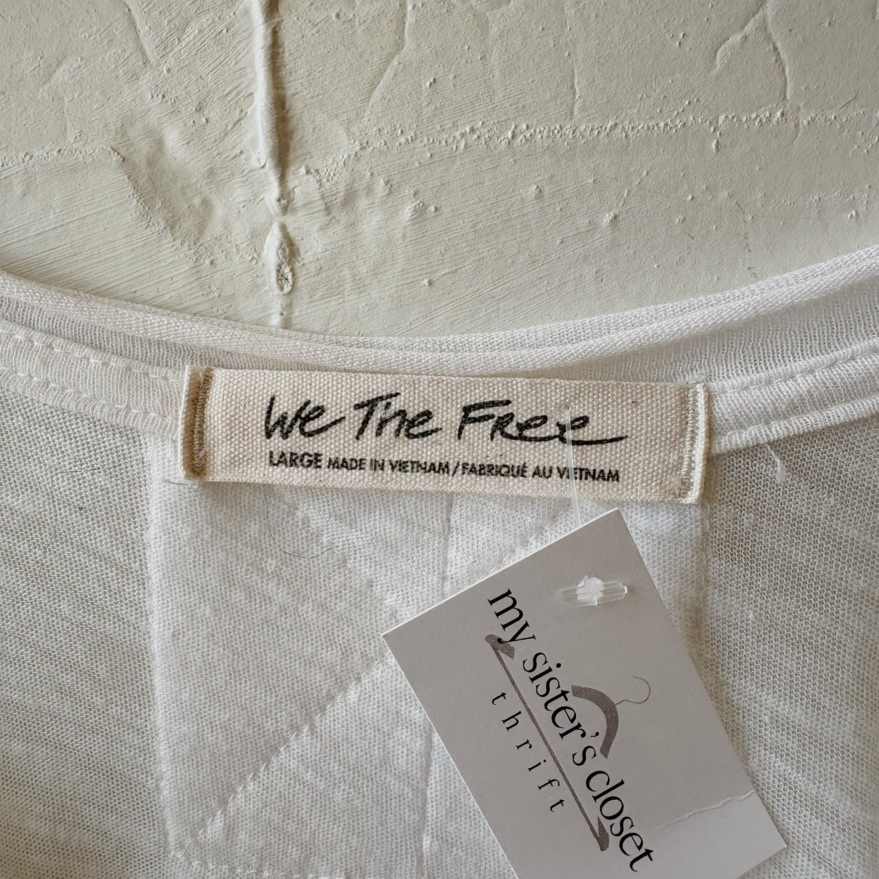 SIZE L | Free People White Top