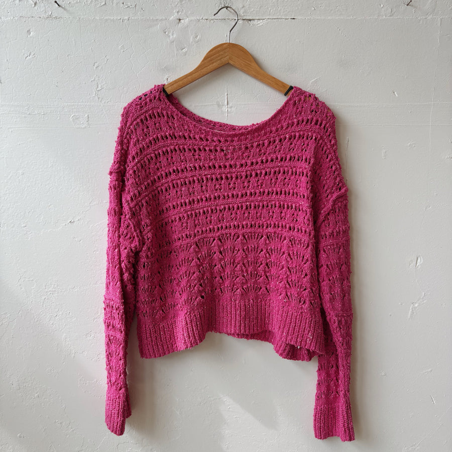 SIZE M | Anthropologie Pink Sweater