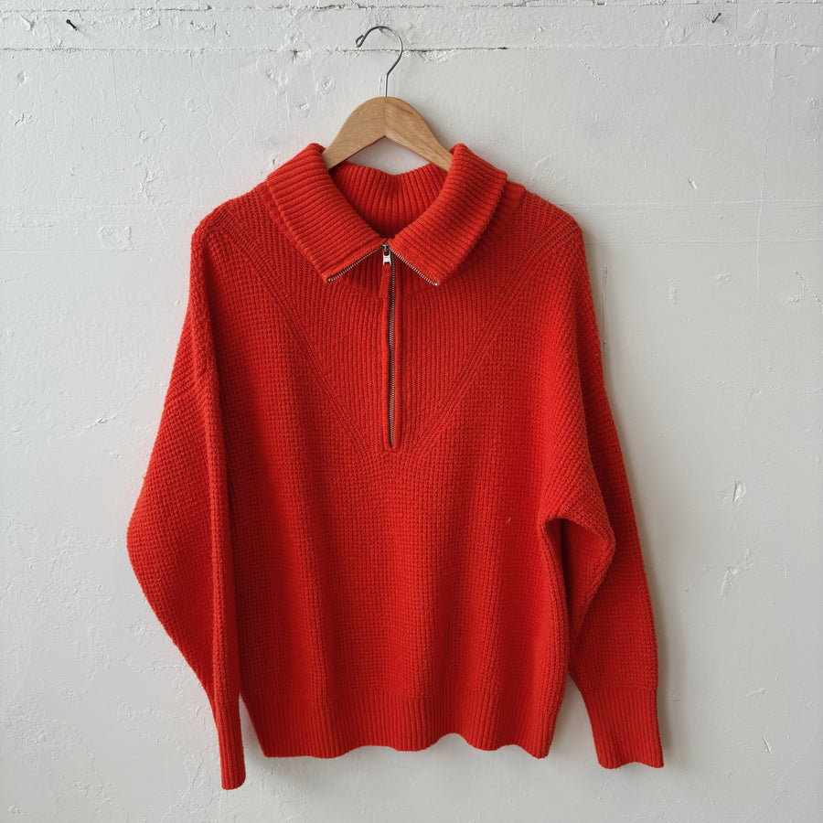 SIZE S | Aerie Red Quarter Zip