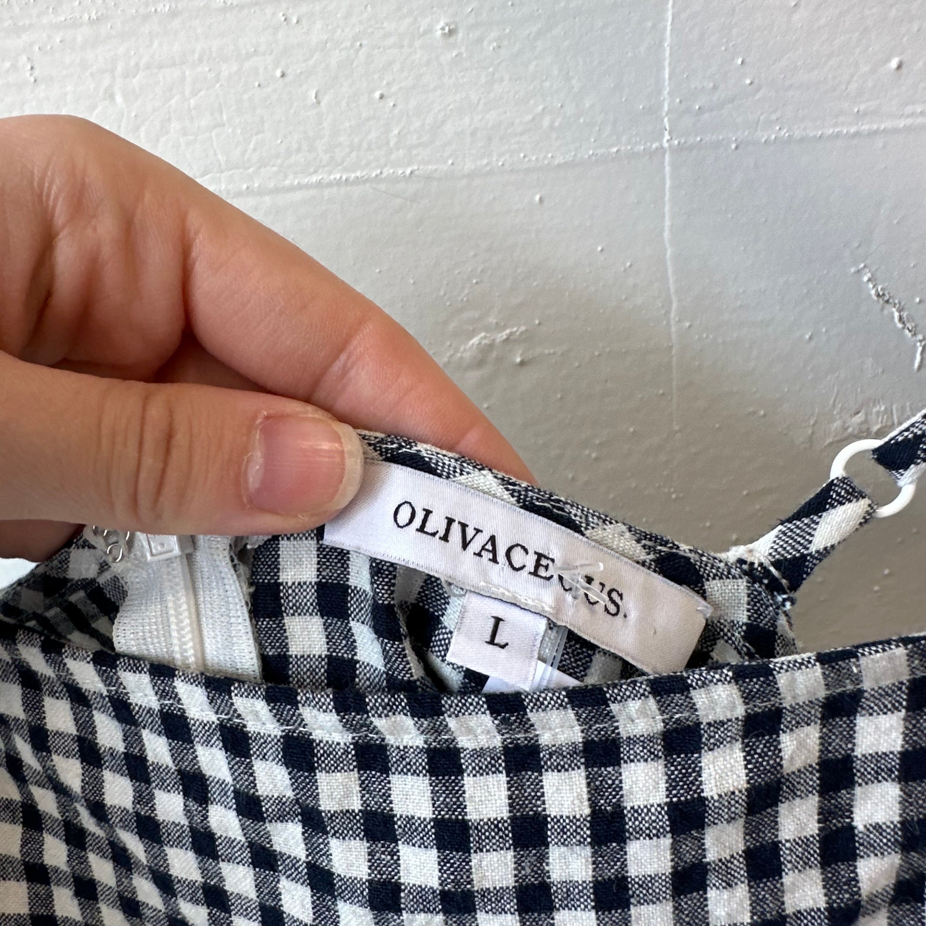 SIZE L | Gingham Dress