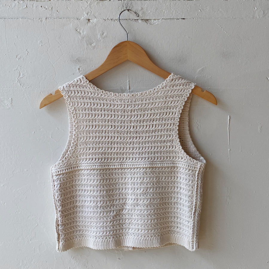 Size S | Floral Knit Vest