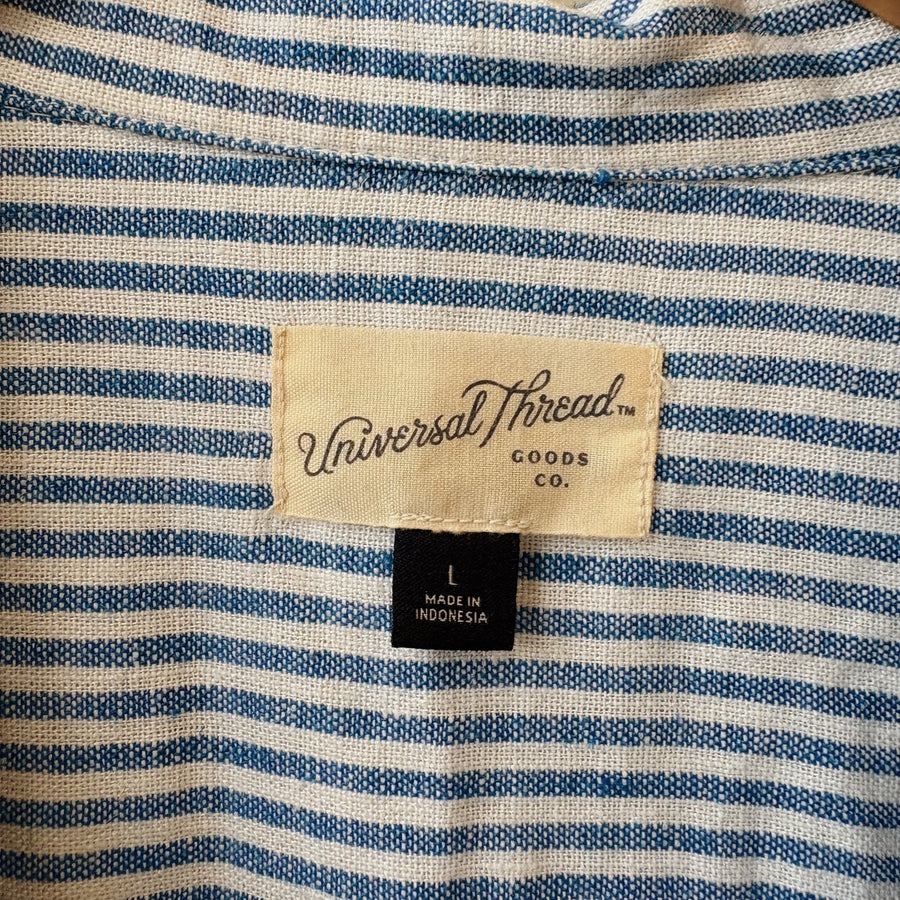 SIZE L | Blue Striped Top